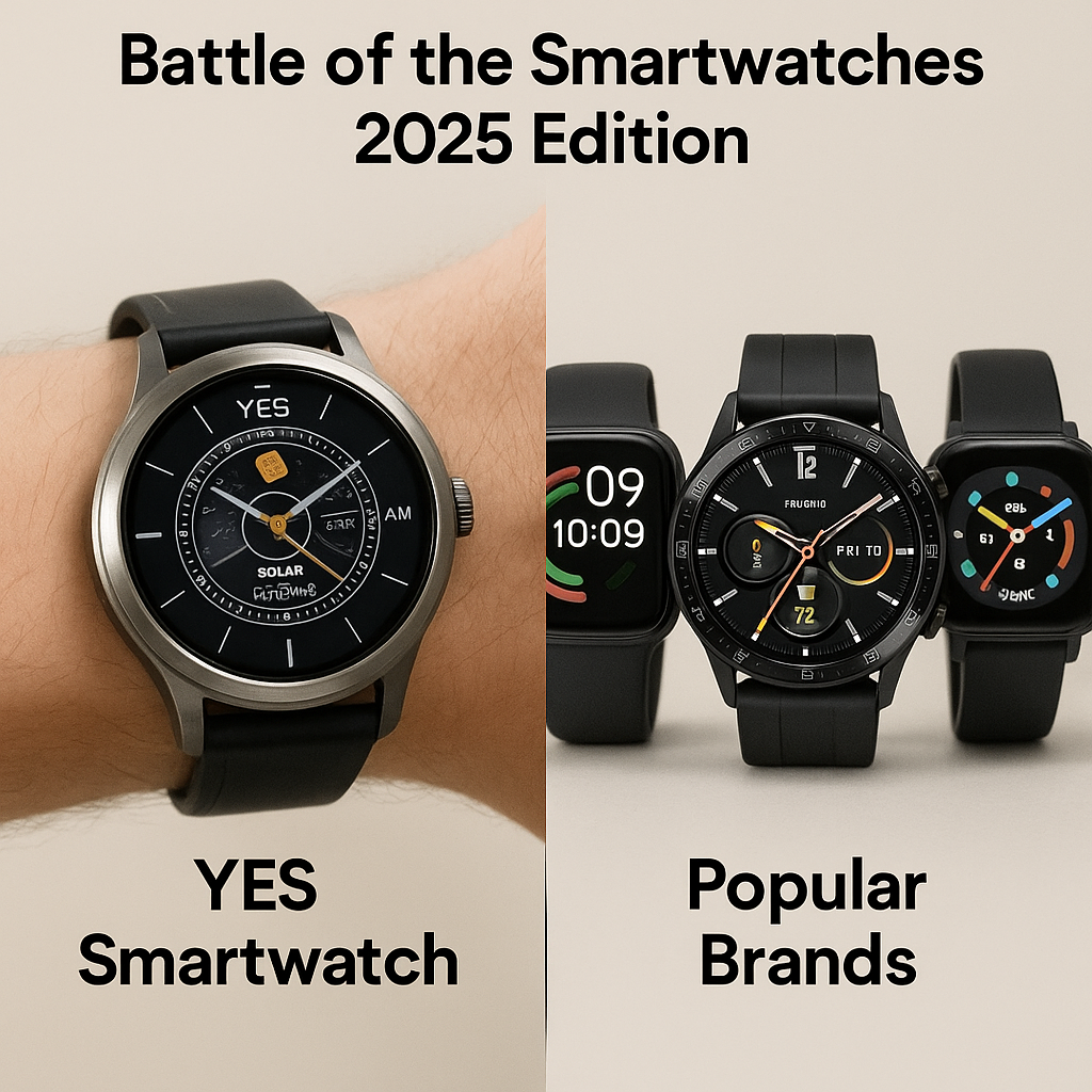YES Smartwatch vs Popular Brands – An Honest & Practical Comparison in 2025  ✅ Slug: