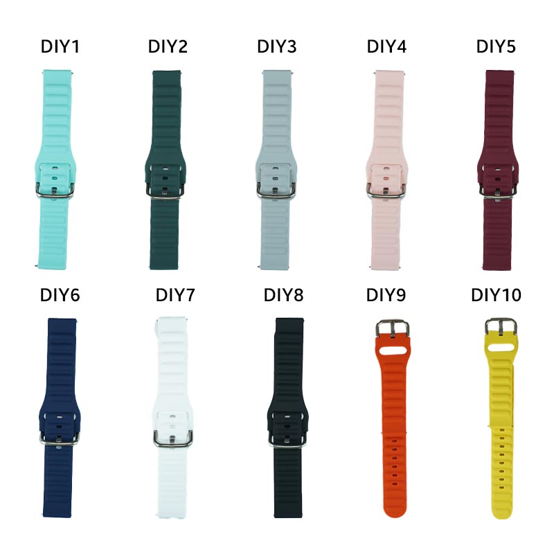 18mm DIY Silicone Strap for Smart Watch Online In Bangladesh