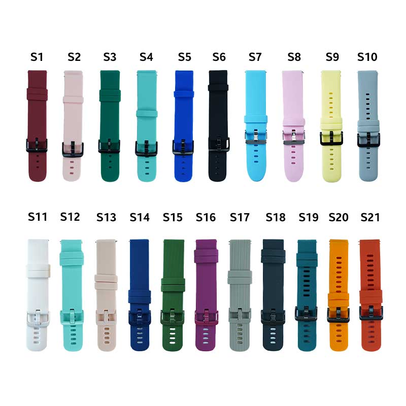Buy 22mm Silicone Strap for Smart Watch (Part -1) Online In Bangladesh