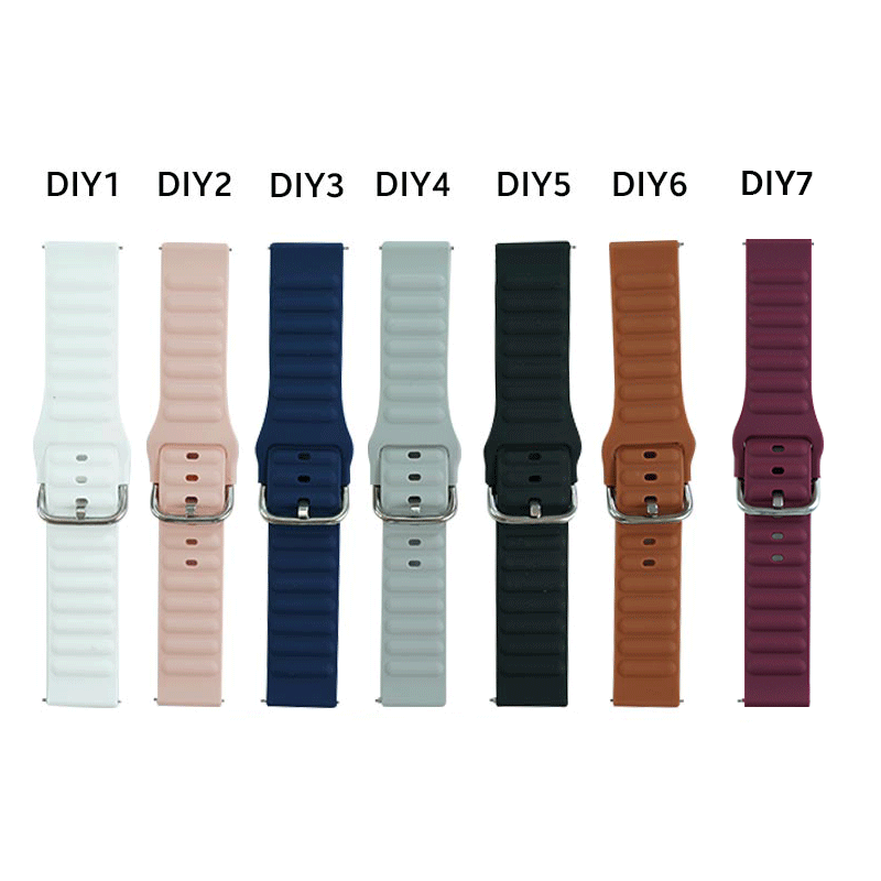 20mm DIY Silicone Strap for Smart Watch