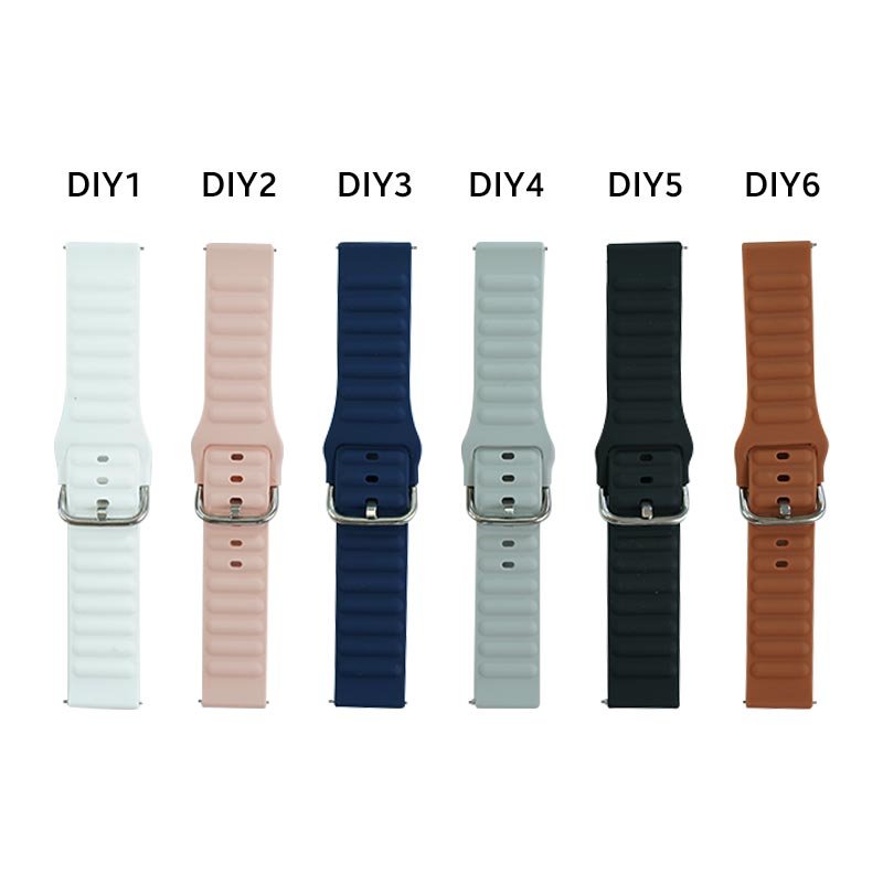 22mm DIY Silicone Strap for Smart Watch