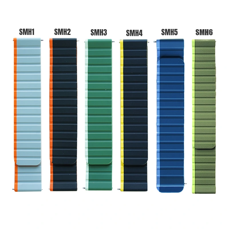 22mm Silicone Magnetic High Strap For Smartwatch