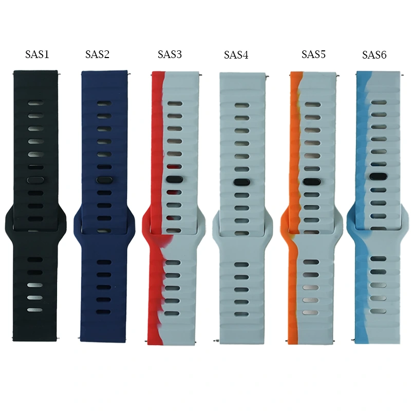 22mm Silicone  SAS Strap For Smart Watch