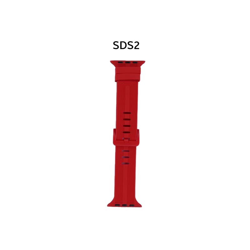 42-44mm Stripe Designed Silicone Strap for Smart Watch