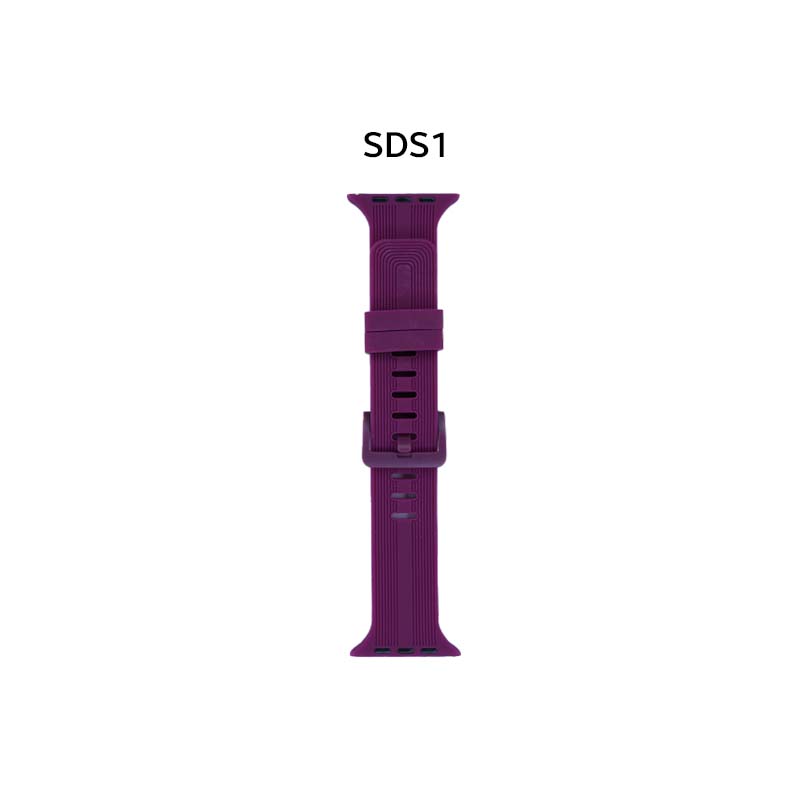 42-44mm Stripe Designed Silicone Strap for Smart Watch