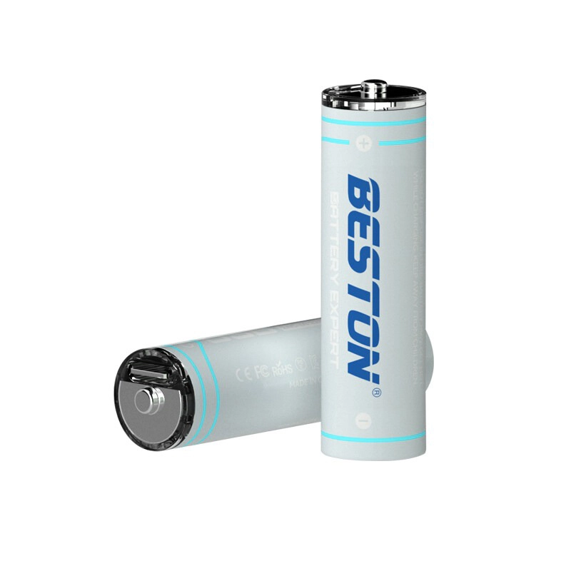 Beston 2200mWh 1.5V AA Type-C Rechargeable 4Pcs Lithium Battery (2AC-60)