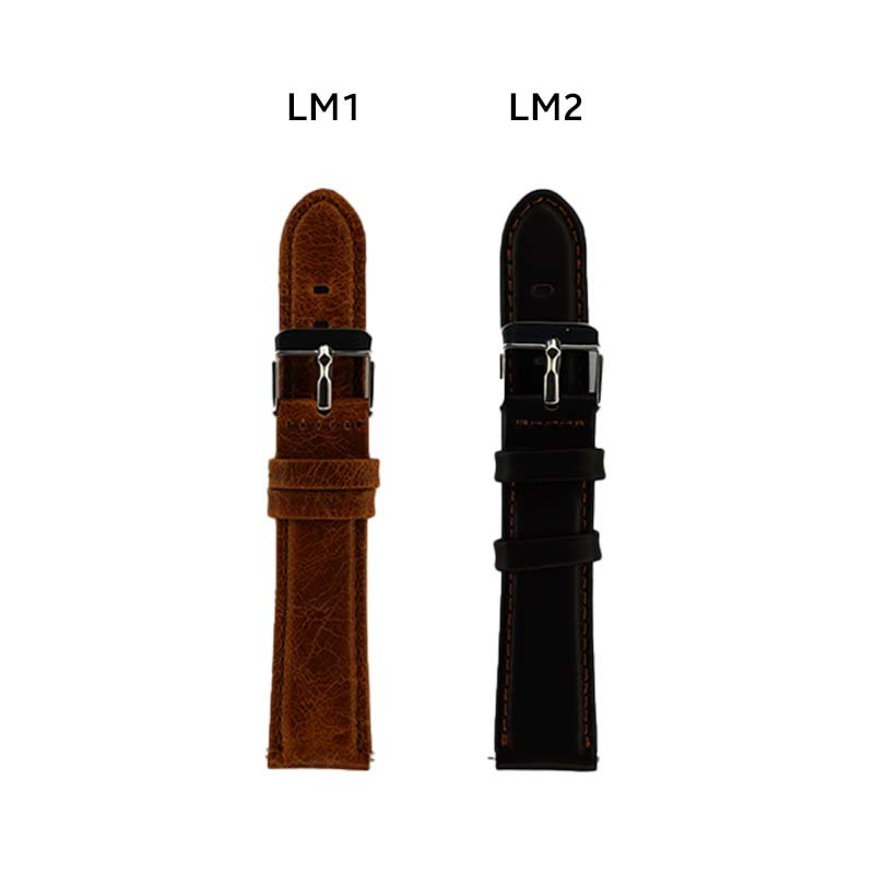 22mm Leather Strap for Smartwatch