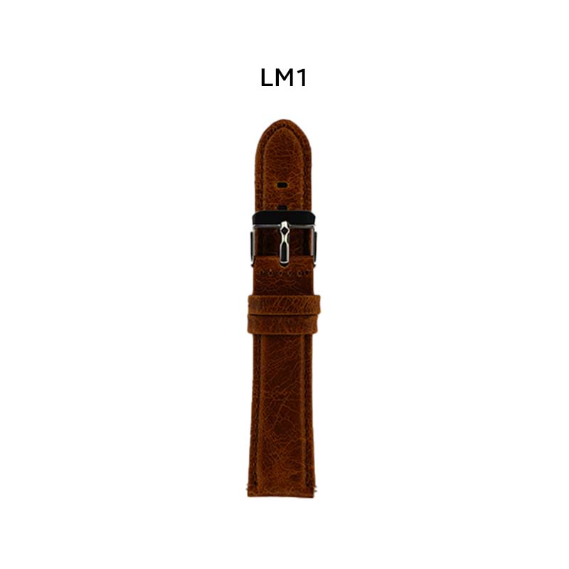 22mm Leather Strap for Smartwatch
