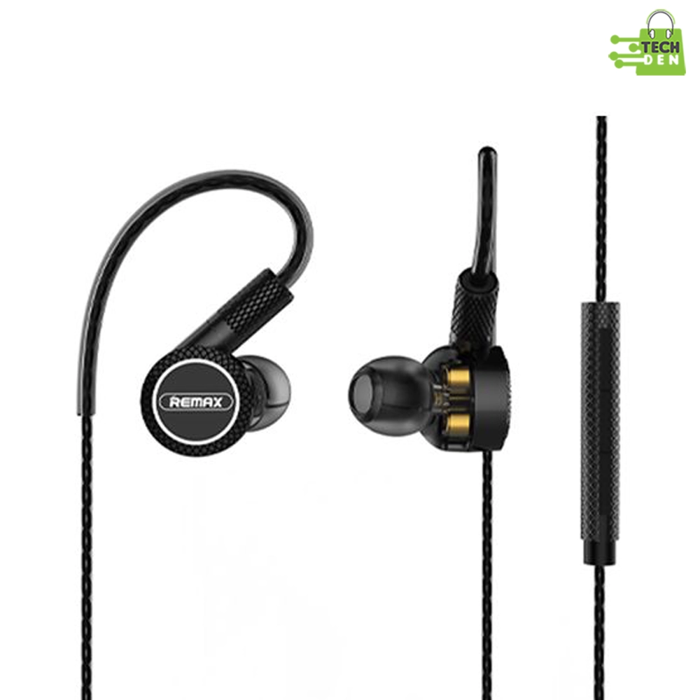 REMAX RM-590 Earhook Earphone – Secure Fit & HD Sound