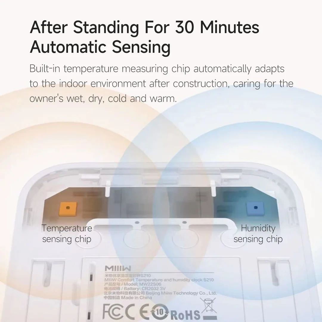 Xiaomi MIIIW Comfort Temperature and Humidity Clock