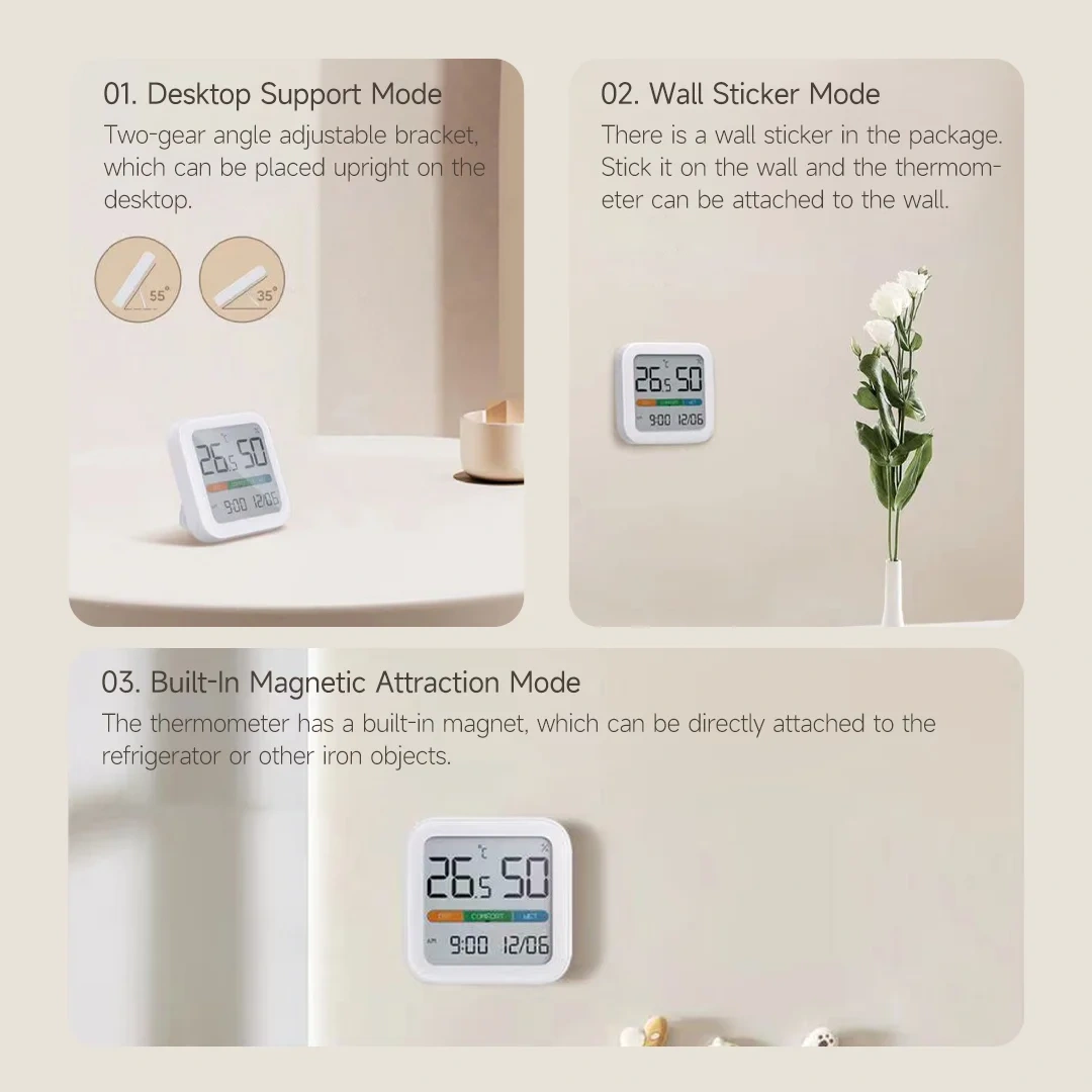 Xiaomi MIIIW Comfort Temperature and Humidity Clock