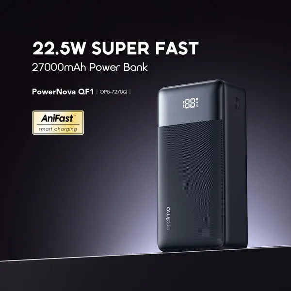 Oraimo PowerNova QF1 27000mAh 22.5W Power Bank (OPB-7270Q)