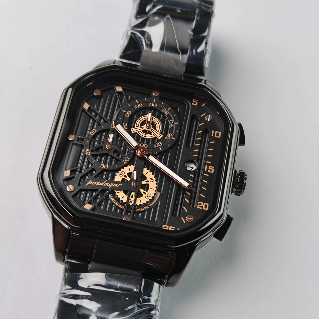 Poedagar 628-Men’s Waterproof Luminous Chronograph Watch