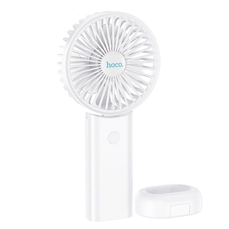 Hoco F15 Rechargeable Handheld Folding Fan with Mobile Phone Holder