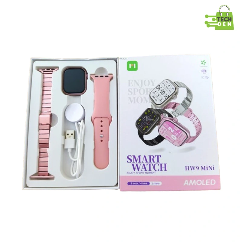HW9 Mini Smartwatch (2 Straps in 1)