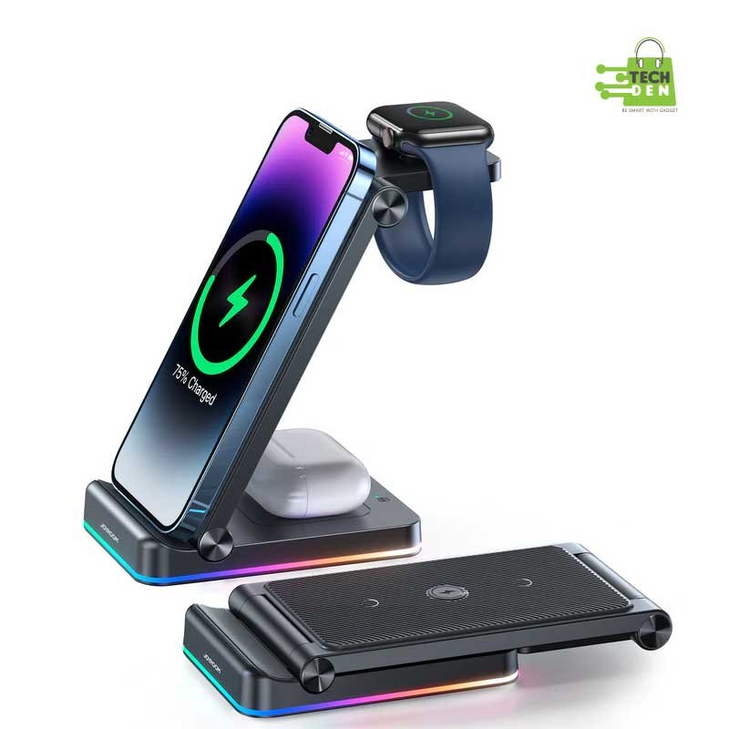 Joyroom 3 in 1 Foldable Wireless Charging Station JR-WQN01