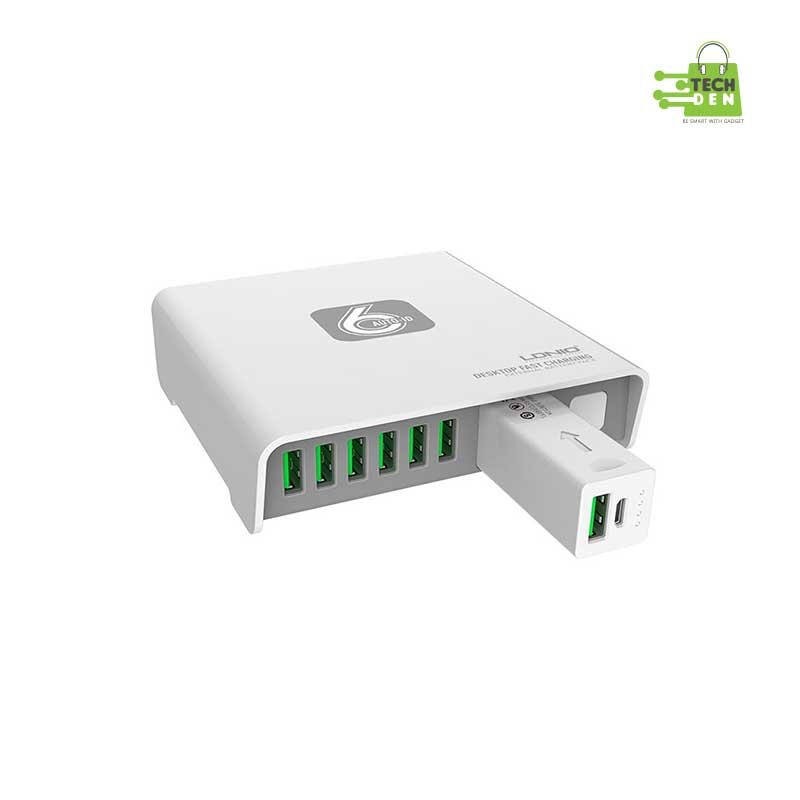 LDNIO A6802 6 USB Ports Charger with Powerbank 2600mAh
