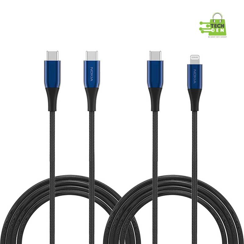 NOKIA P8200A Combo Type C to Type C & Lightning Cable (1.25m) Price In Bangladesh