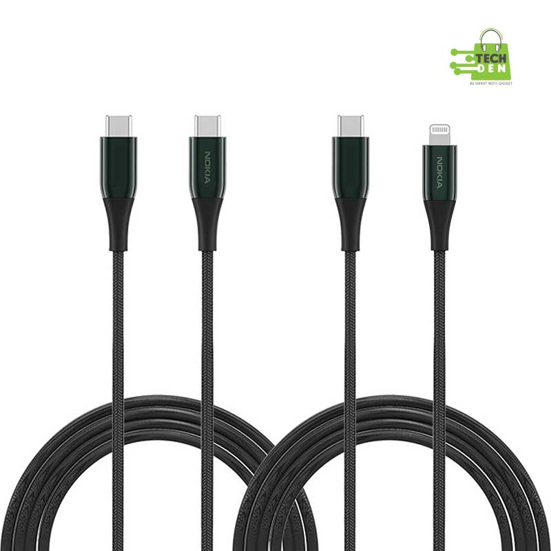 NOKIA P8200A Combo Type C to Type C & Lightning Cable (1.25m) Price In Bangladesh