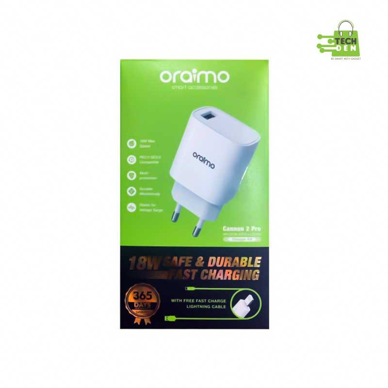 Oraimo 18W Cannon 2 pro Adapter