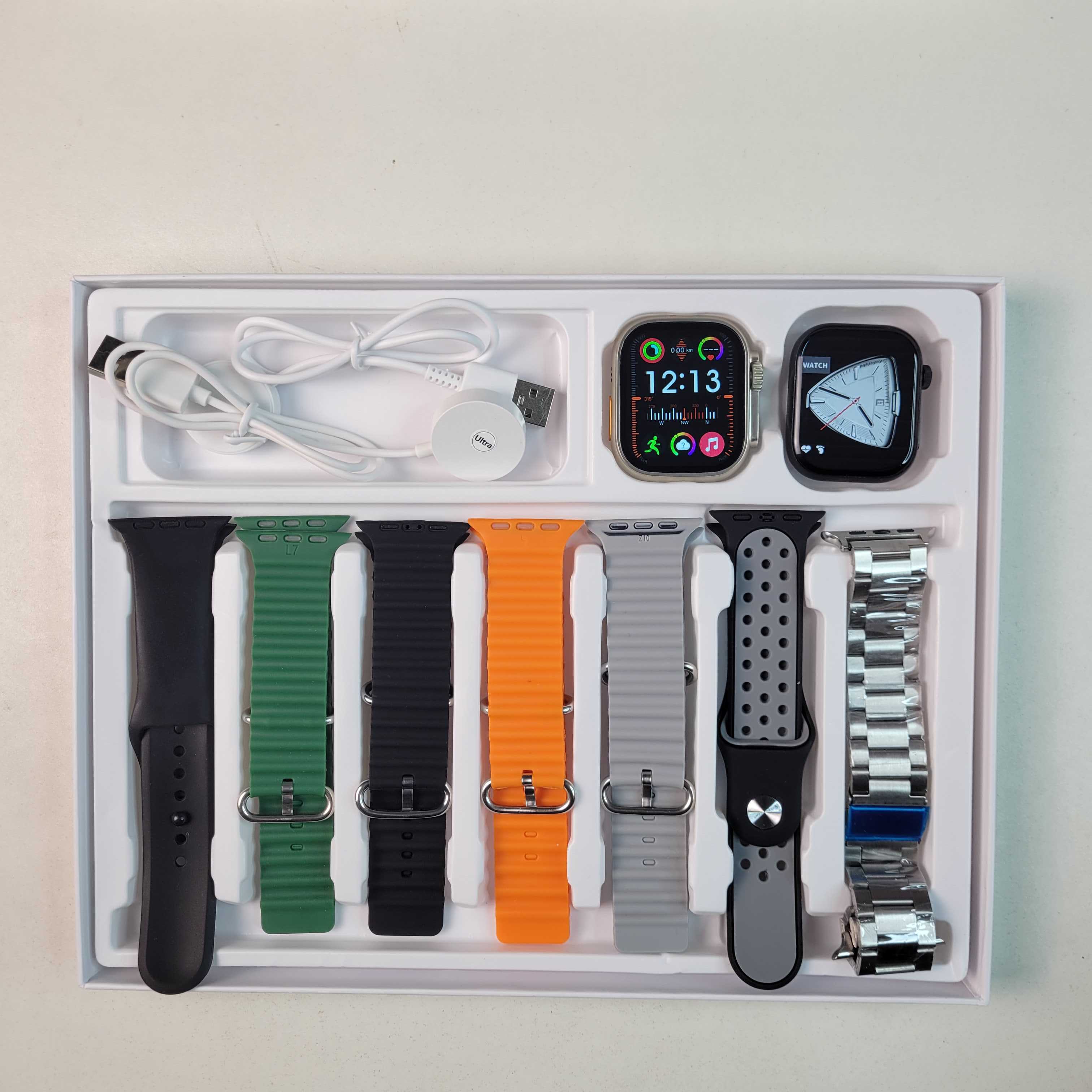 D20 Ultra 2 + S9 Smartwatch With 7 Straps