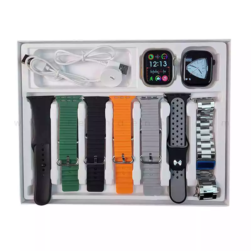 D20 Ultra 2 + S9 Smartwatch With 7 Straps