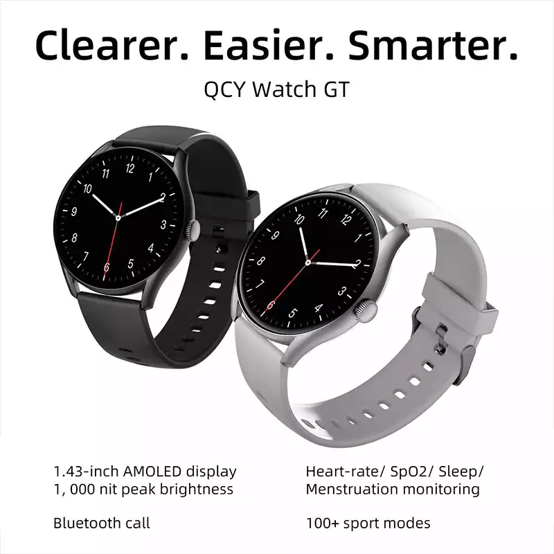 QCY GT Smartwatch with Retina AMOLED Display