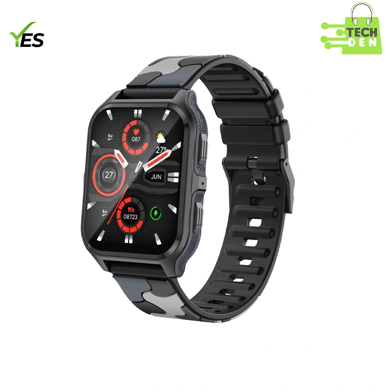 YES Bolt Pro Smartwatch | 1.83'' IPS HD Display, BT Call & Music, Health Monitoring, and Multi-Sport Modes