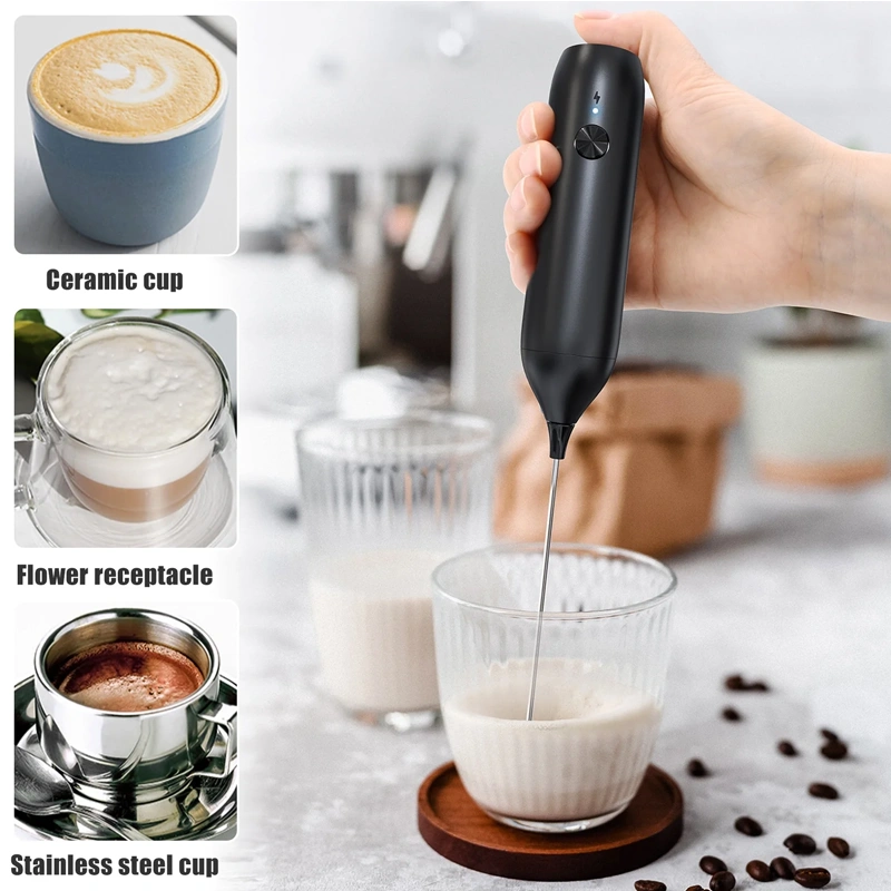 Electric Milk Frother USB Charging: Perfect Foam for Coffee, Hot Chocolate