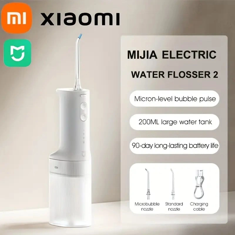 Xiaomi Mijia Oral Irrigator 2 Portable Rechargeable Dental Water Flosser (MEO705)