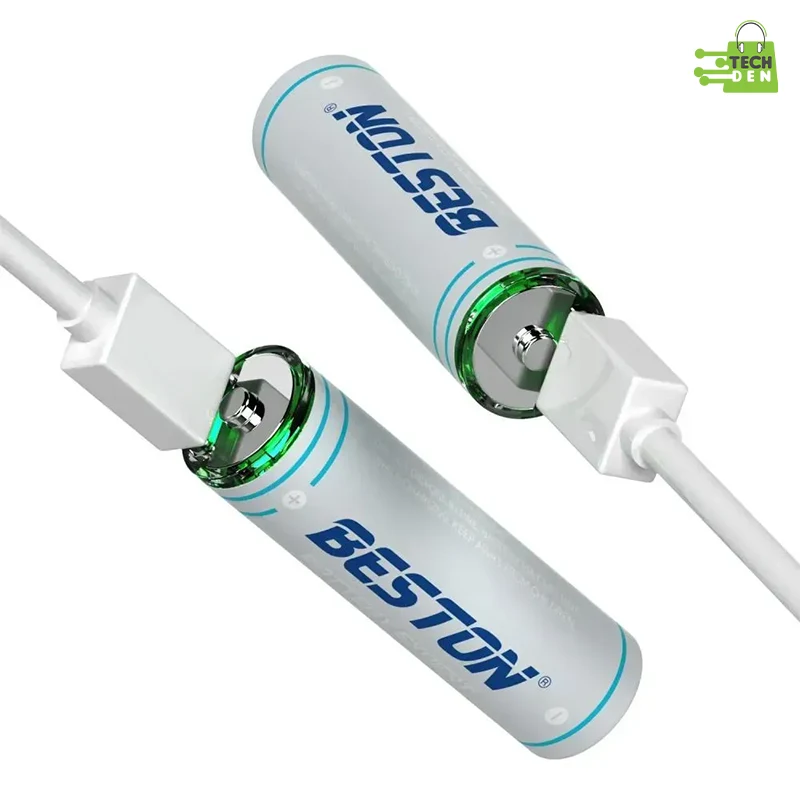 Beston 2200mWh 1.5V AA Type-C Rechargeable 4Pcs Lithium Battery (2AC-60)