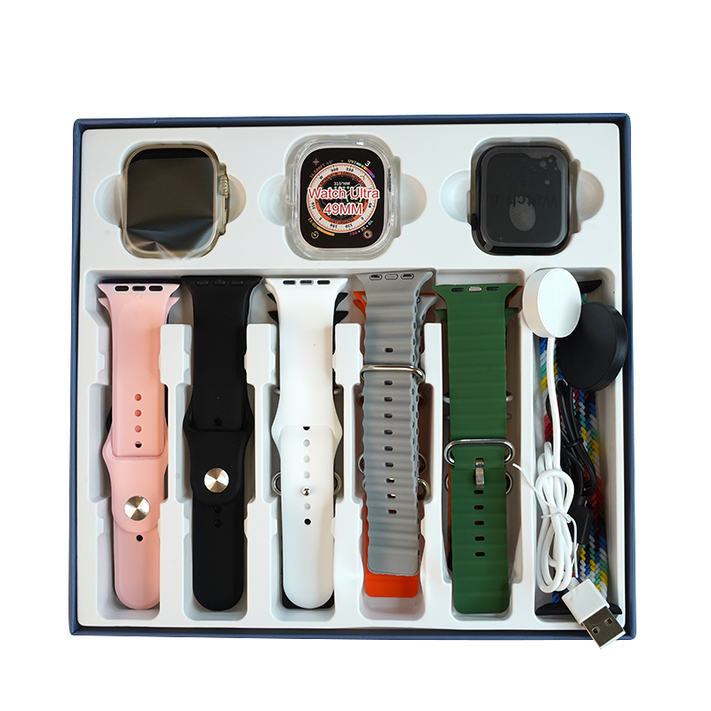 Y90 Ultra Smart Watch Apple Clone With 12 Straps, 2 Watch and Two Charger Free