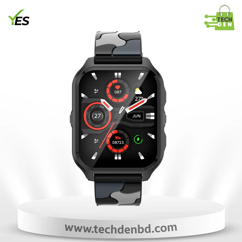 YES Bolt Pro Smartwatch | 1.83'' IPS HD Display, BT Call & Music, Health Monitoring, and Multi-Sport Modes