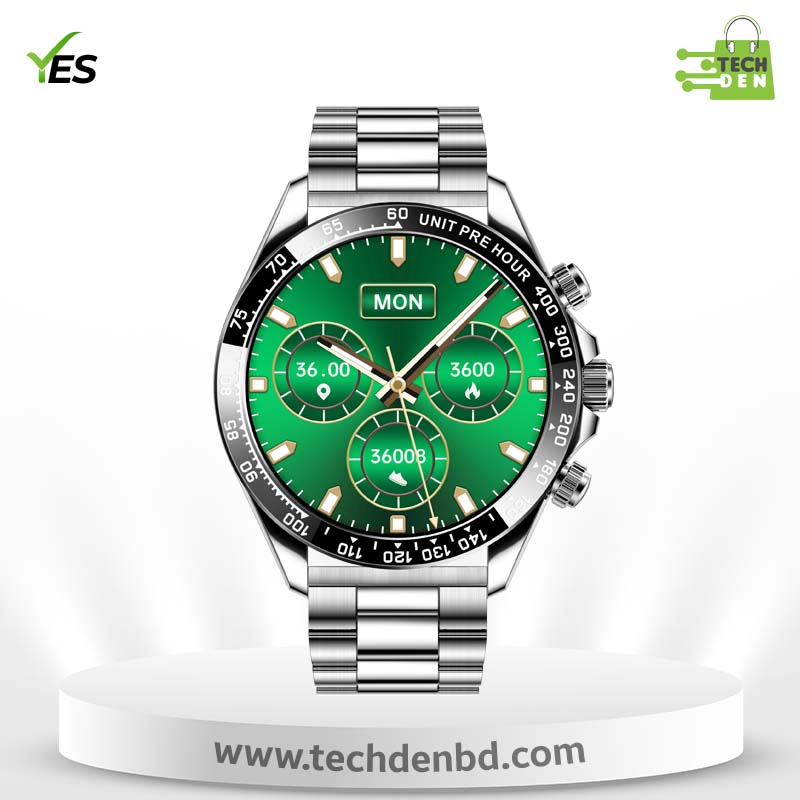 YES Platinum Pro Smartwatch |1.43'' AMOLED Display, BT Call , Health Monitoring, DIY Watch Faces, and Rich UI Modes
