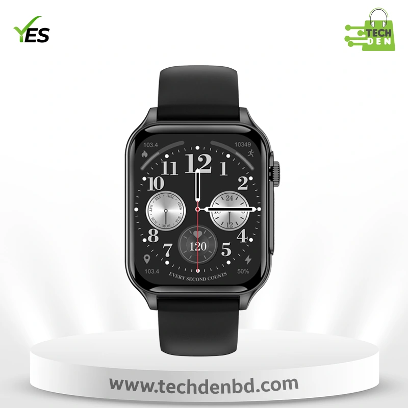 YES Pulse Lite Smartwatch | Lightweight Design with Smart Features for Active Living